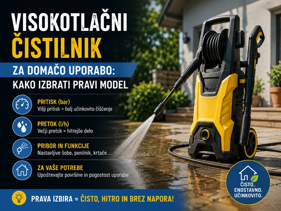 Visokotlačni čistilnik za domačo uporabo: kako izbrati pravi model
